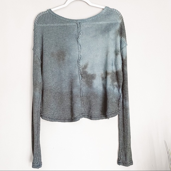 Free People Long Sleeve Crew Neck Knit Sweater S - Picture 5 of 5